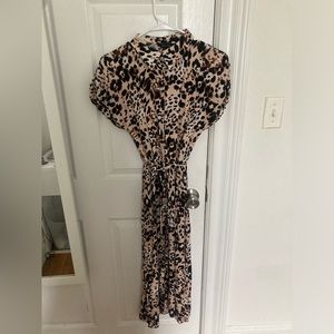Leopard print summer dress